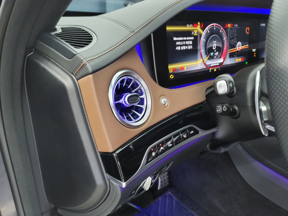 벤츠S63amg - 63색 송풍구 엠비언트, 3D부메스터 " 실내의 꽃을 피우다~ "