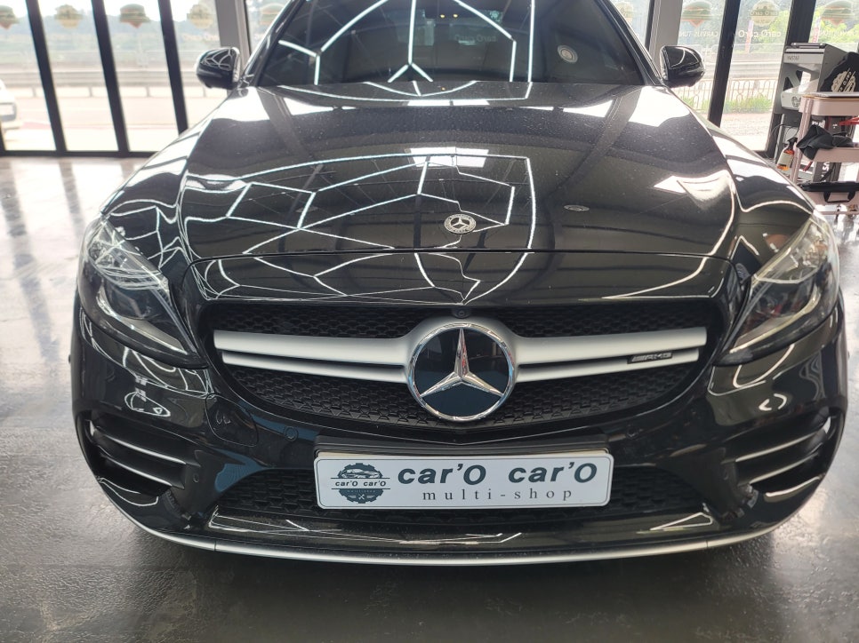 벤츠C43amg - 송풍구 & 데쉬보드 엠비언트 / 멀티컬러 코딩 활성화