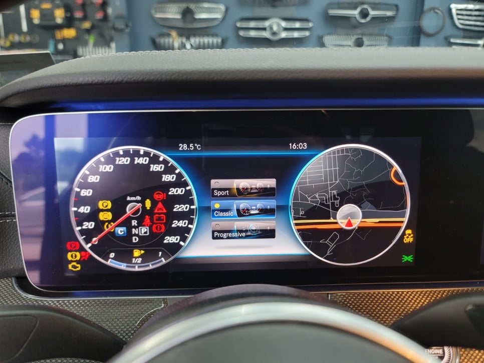 벤츠 CLS400d- 계기판 AMG 프로그래밍