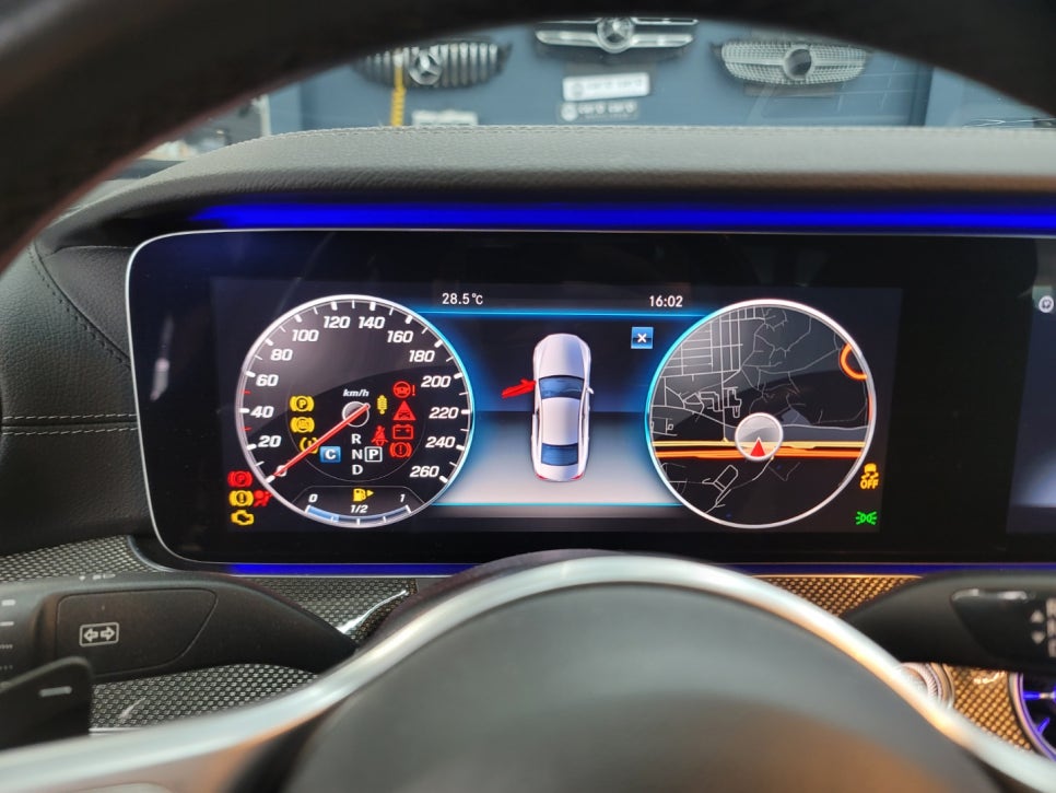 벤츠 CLS400d- 계기판 AMG 프로그래밍