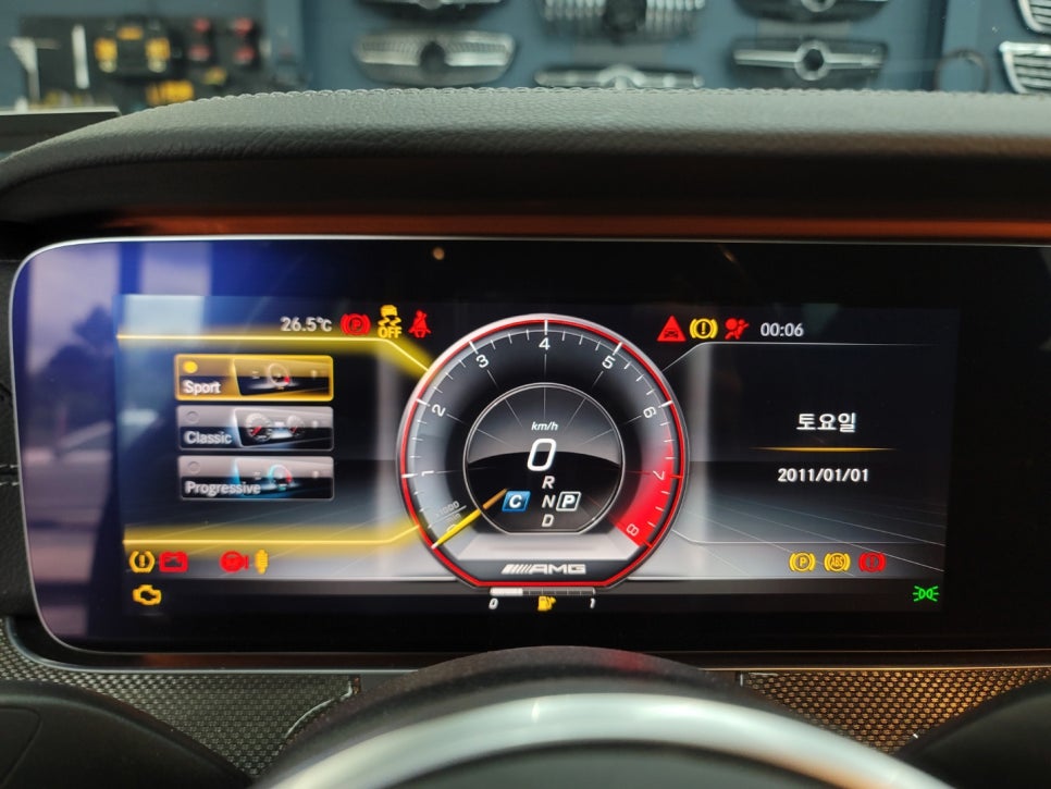 벤츠 CLS400d- 계기판 AMG 프로그래밍