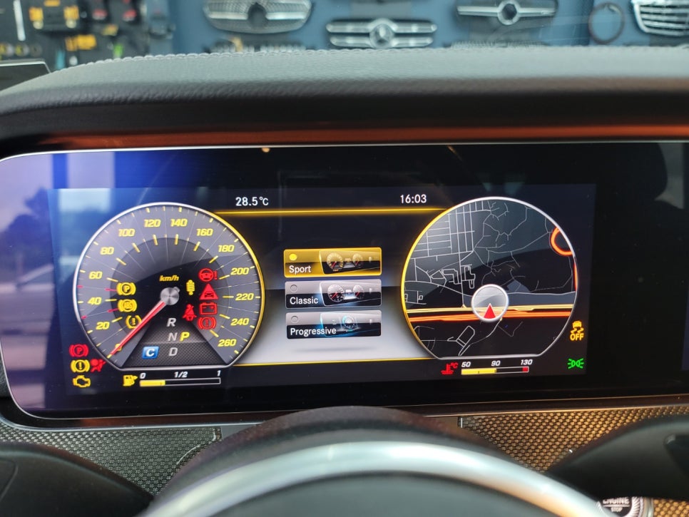 벤츠 CLS400d- 계기판 AMG 프로그래밍