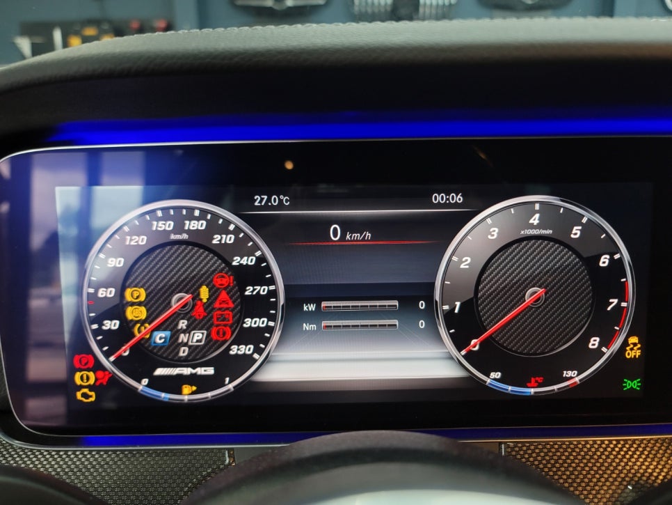 벤츠 CLS400d- 계기판 AMG 프로그래밍