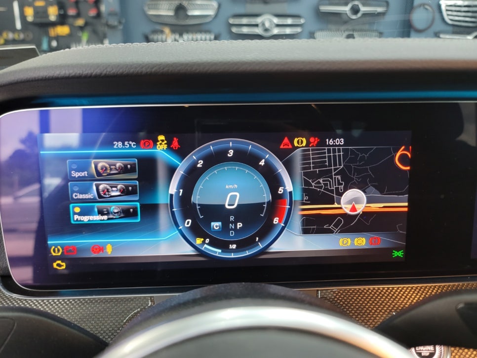 벤츠 CLS400d- 계기판 AMG 프로그래밍