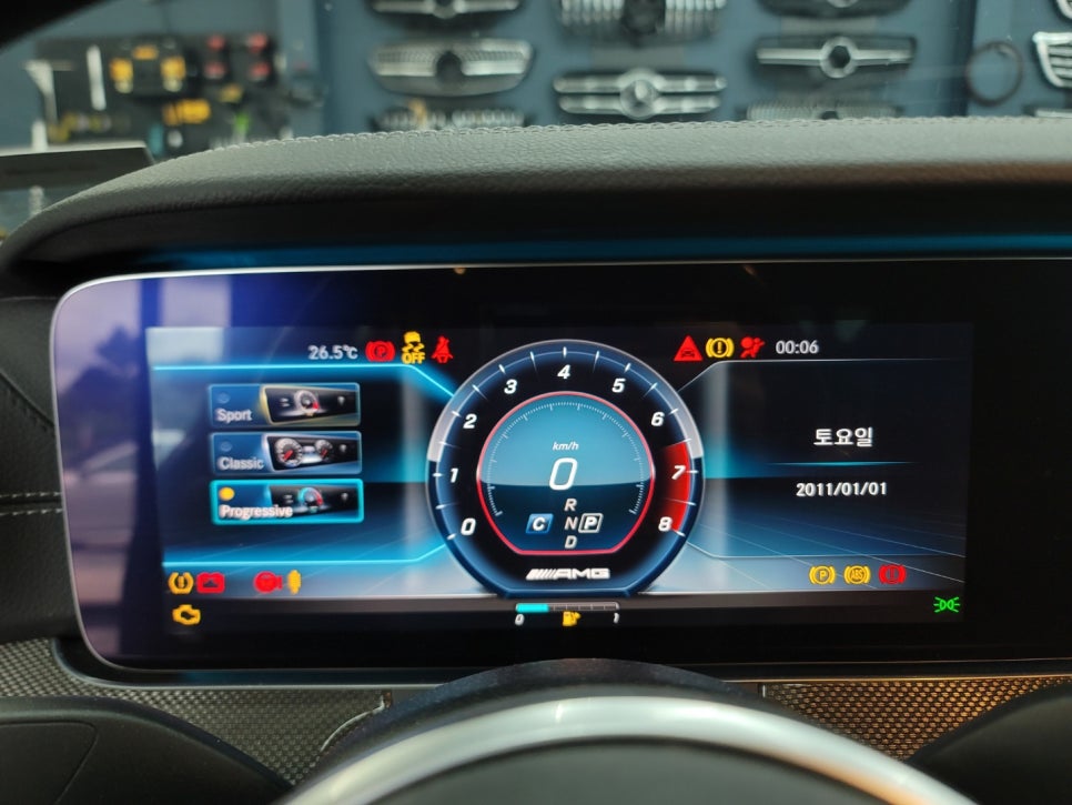벤츠 CLS400d- 계기판 AMG 프로그래밍