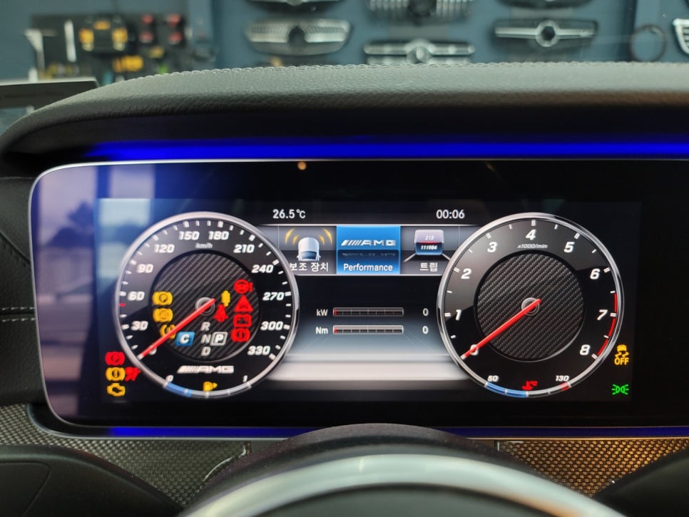 벤츠 CLS400d- 계기판 AMG 프로그래밍