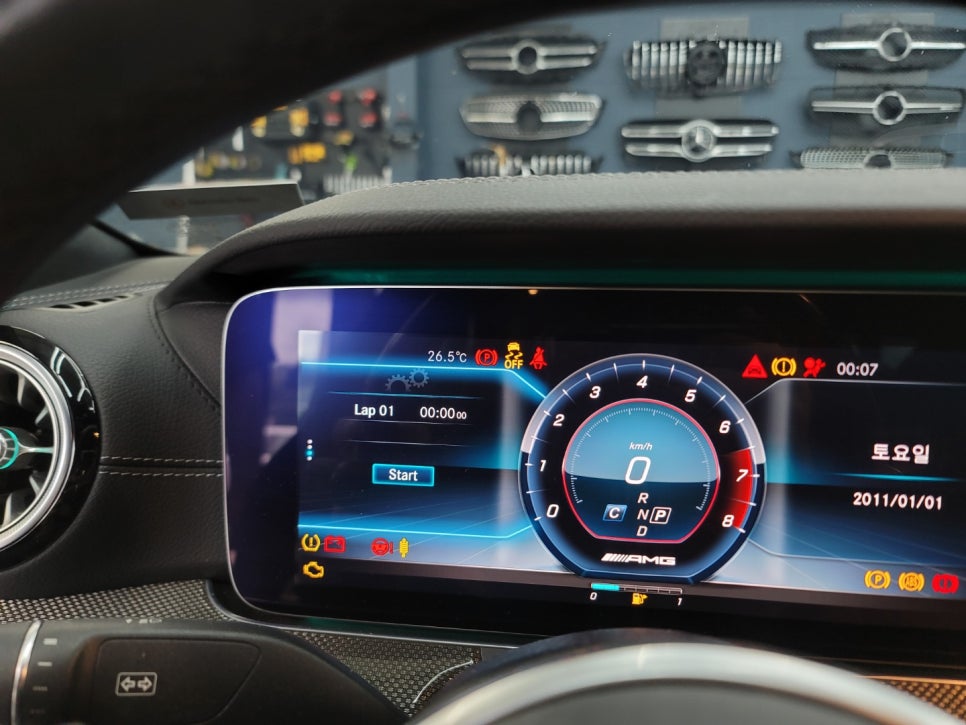 벤츠 CLS400d- 계기판 AMG 프로그래밍