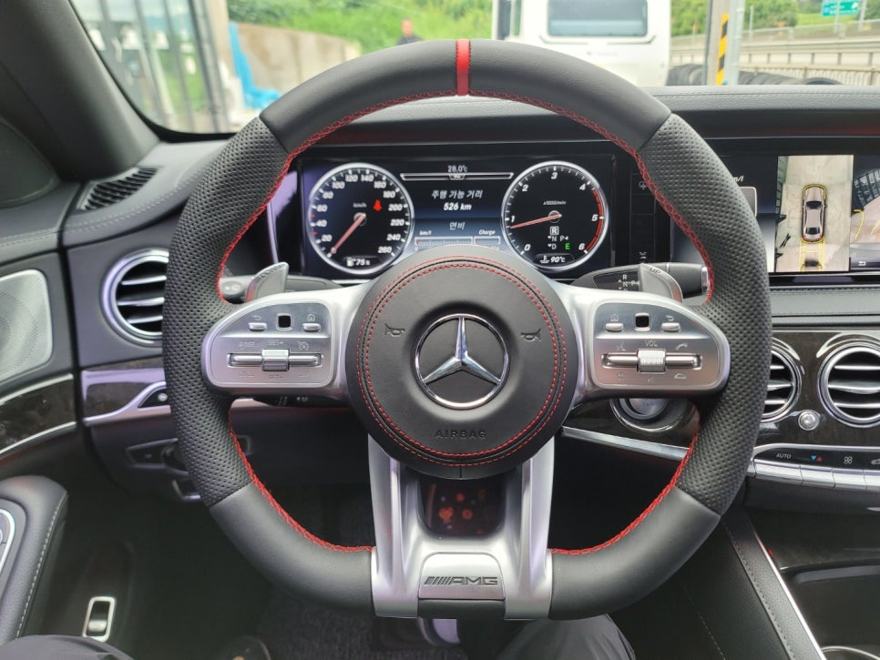 벤츠S350 - AMG D컷 커스텀 핸들 "감성마력 업그레이드"