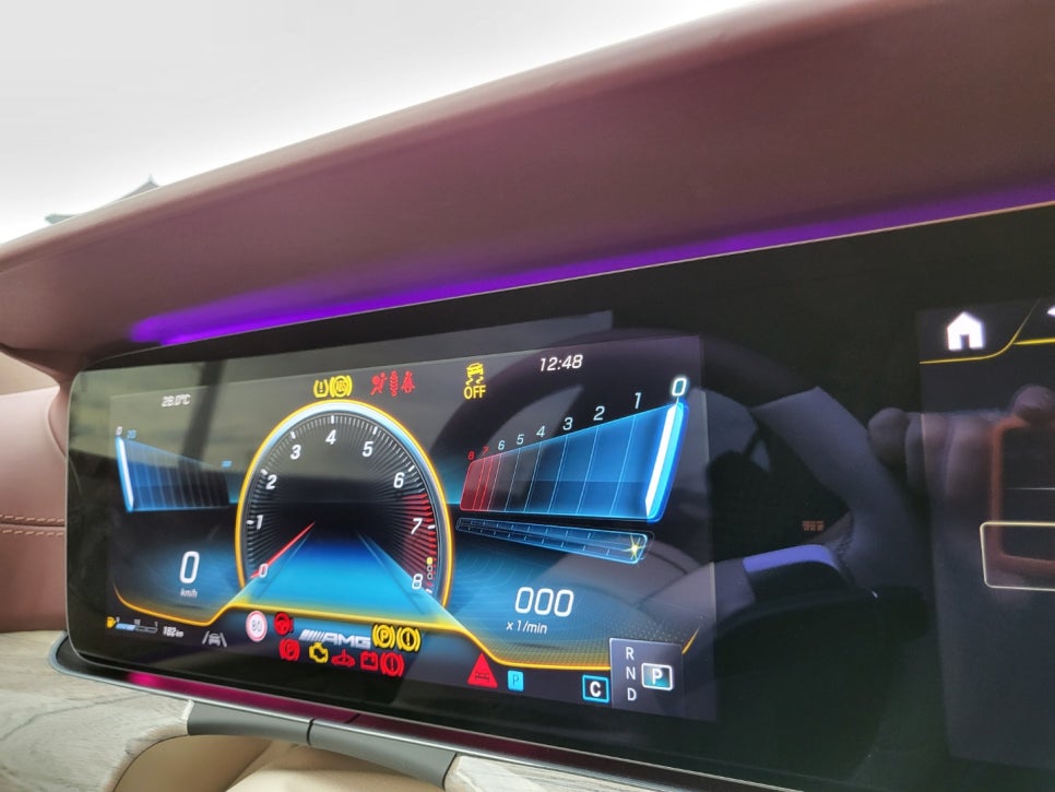 벤츠 CLS450 페이스리프트 - 계기판 상단 엠비언트 " 벤츠 순정 1:1 교체 "