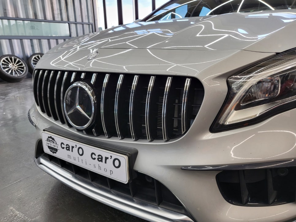 벤츠 CLA45amg - 세로그릴, 신형amg 잠자리 핸들, m2c-200a & 12인치 모니터