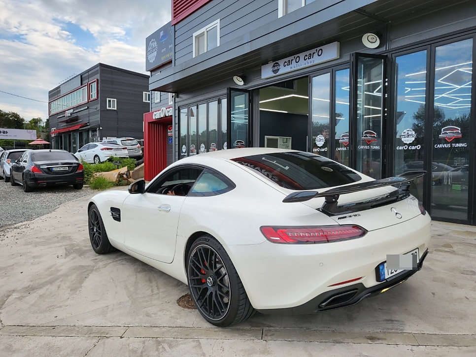 벤츠amg GT4.0 - 커스텀D컷 카본 레드스티치 핸들교체