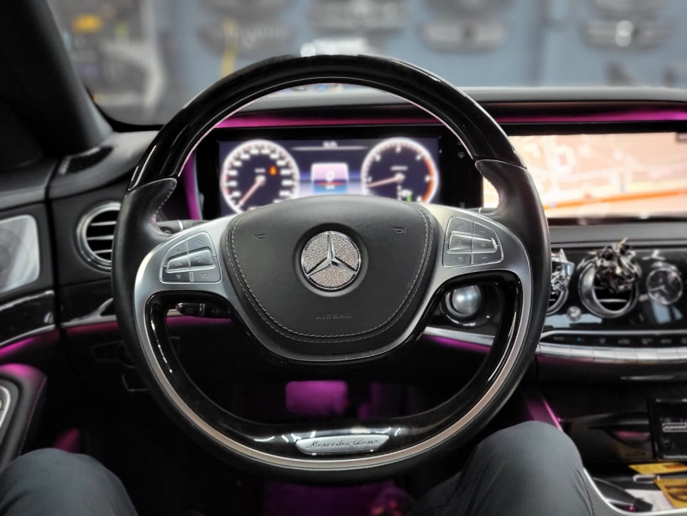 벤츠S350 - AMG 카본 커스텀 핸들 교체