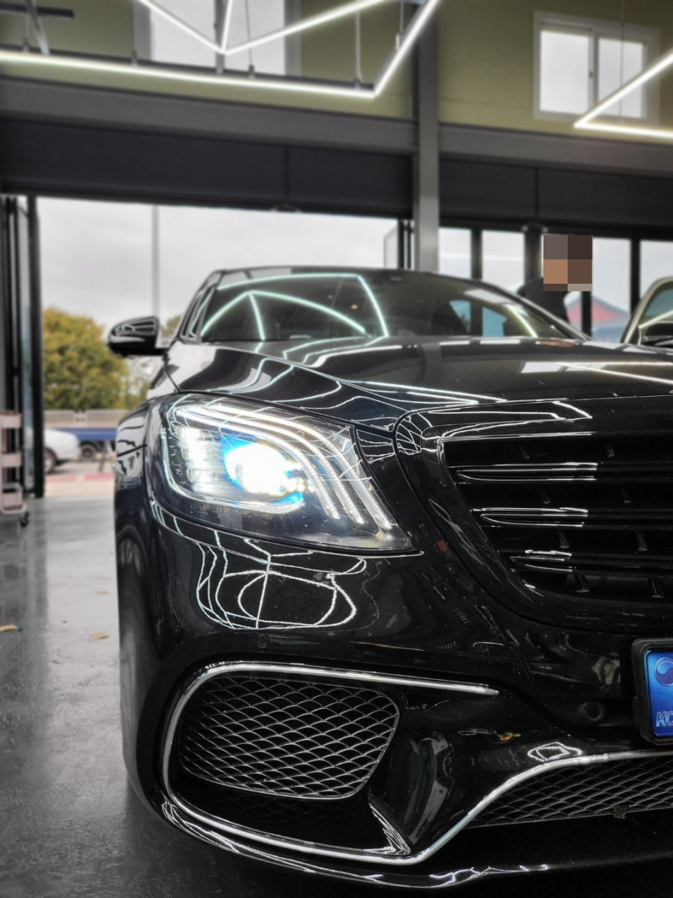 벤츠S350 - AMG 카본 커스텀 핸들 교체