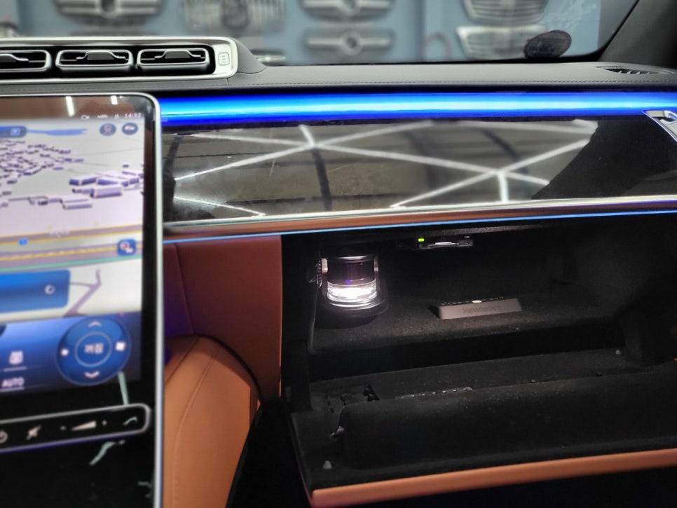 벤츠 S500 - 에어발란스 & 이오나이저 패키지, 순정 4D 부메스터 & 순정엠비언트