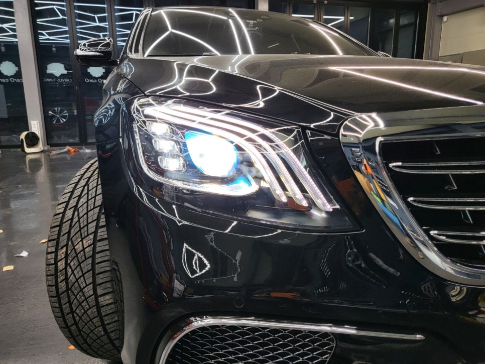 벤츠 전기형 S500 컨버전 - 후기형 S65amg 바디킷 / 20인치 마차휠까지 교체 !!