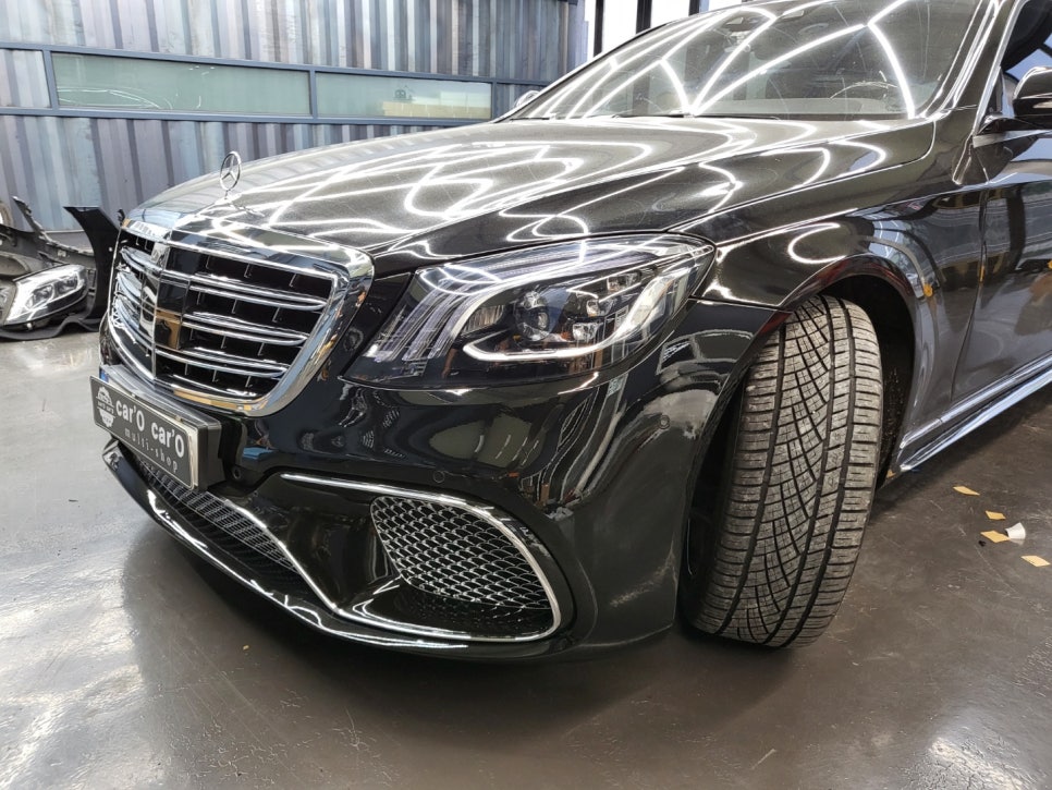 벤츠 전기형 S500 컨버전 - 후기형 S65amg 바디킷 / 20인치 마차휠까지 교체 !!