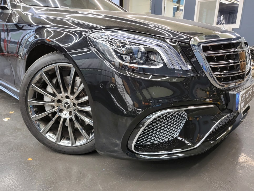 벤츠 전기형 S500 컨버전 - 후기형 S65amg 바디킷 / 20인치 마차휠까지 교체 !!
