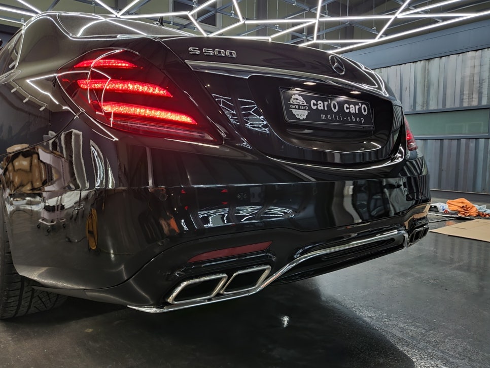 벤츠 전기형 S500 컨버전 - 후기형 S65amg 바디킷 / 20인치 마차휠까지 교체 !!