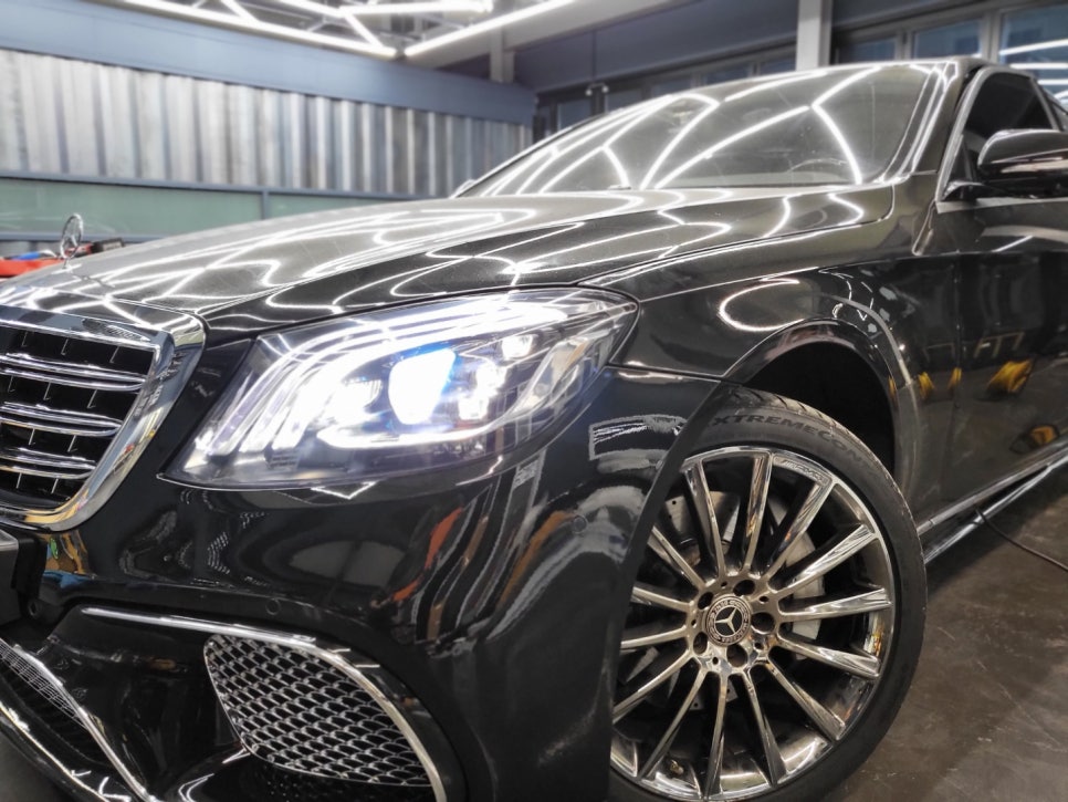 벤츠 전기형 S500 컨버전 - 후기형 S65amg 바디킷 / 20인치 마차휠까지 교체 !!