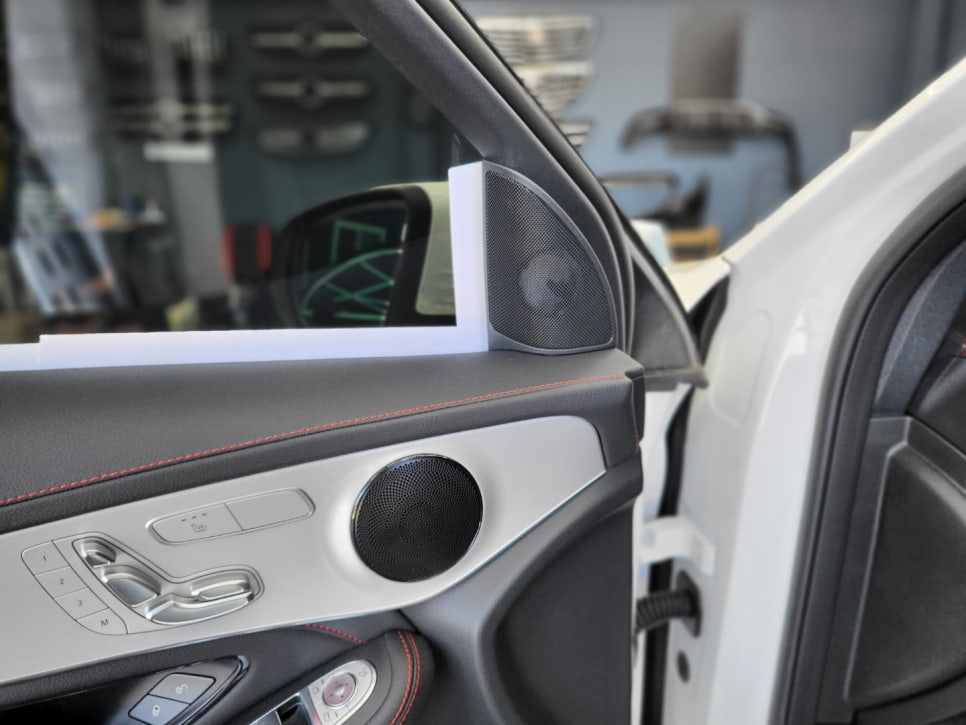벤츠GLC43amg - 송풍구 엠비언트, 3D 부메스터, 커스텀 amg 카본 핸들