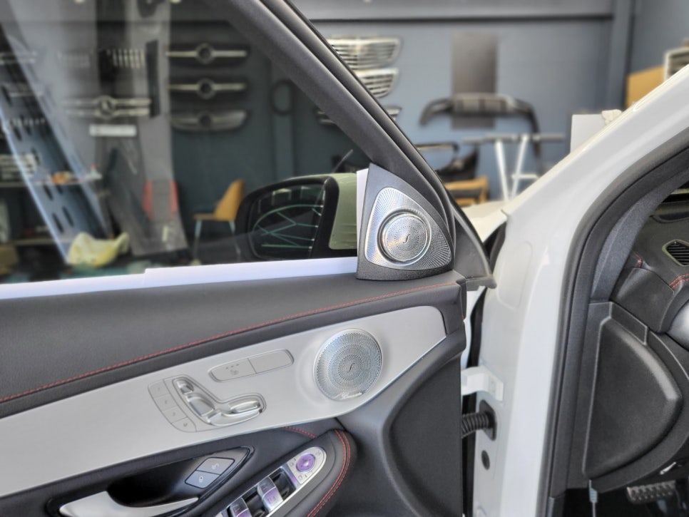 벤츠GLC43amg - 송풍구 엠비언트, 3D 부메스터, 커스텀 amg 카본 핸들