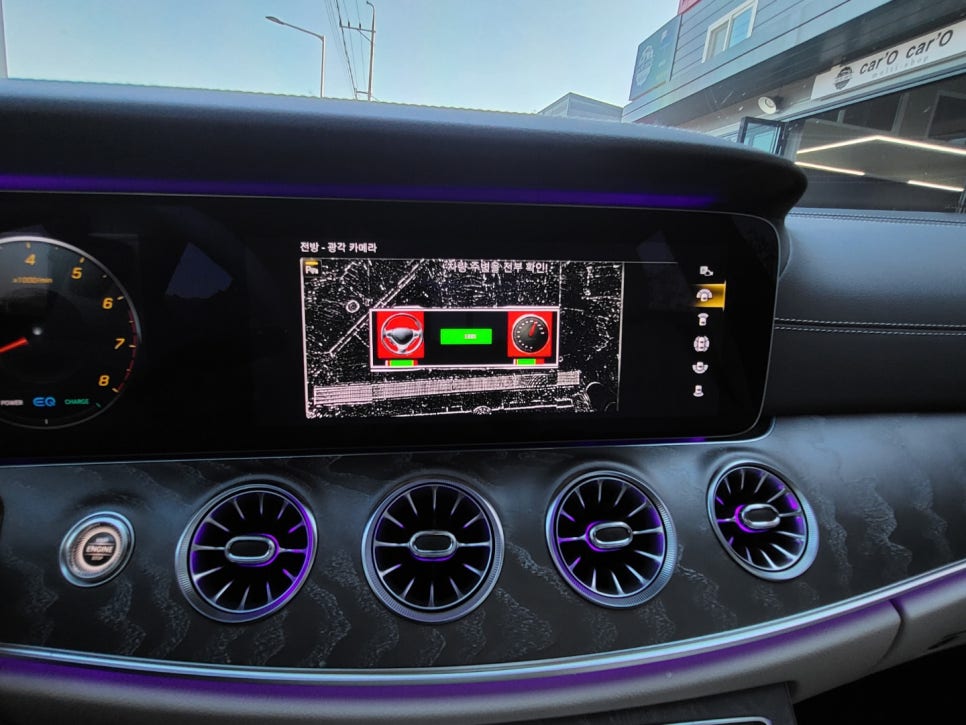 벤츠 CLS450 페리 - 세로그릴, 리얼카본 사이드 미러 커버, AMG 퍼들램프