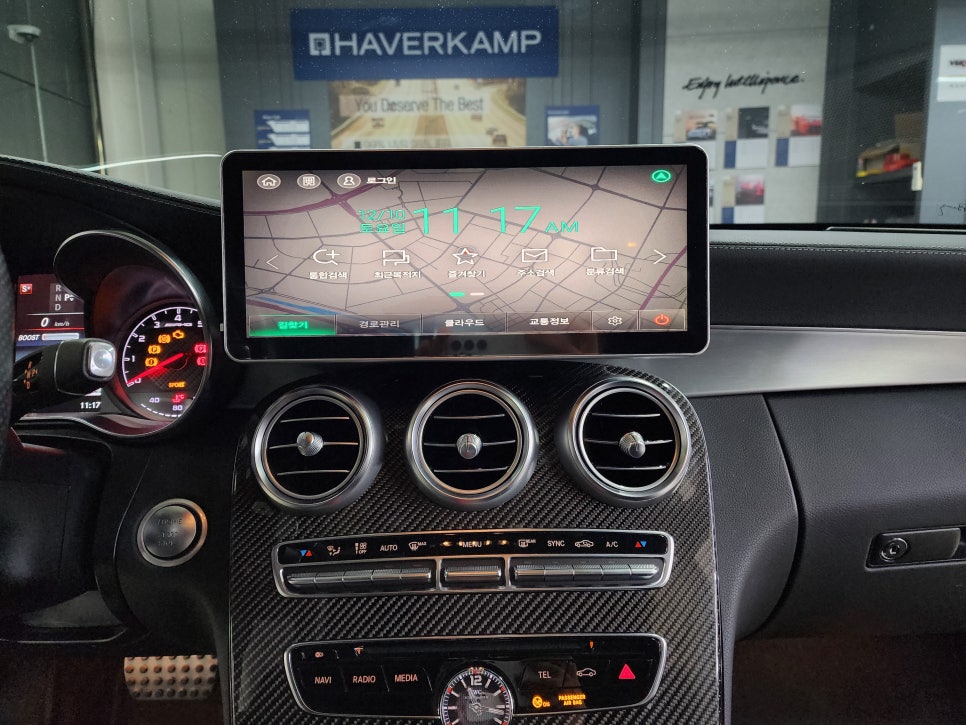 벤츠C63amg -M2c-200a플러스, 12.3인치 모니터 Aux 생성으로 싱크밀림없이!