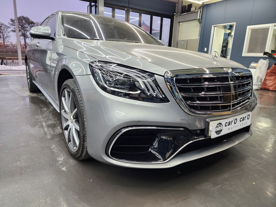 벤츠 S63amg 전기형 → 후기형 컨버전, " 완벽한 피팅감, 센서이식 "