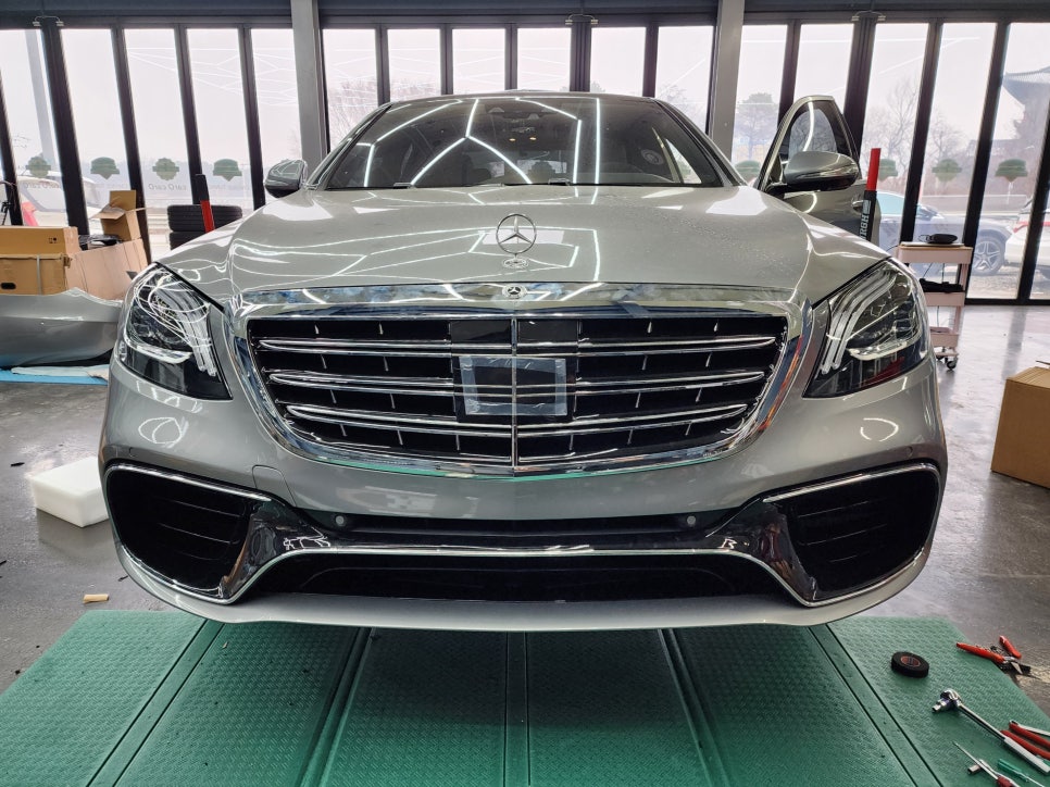벤츠 S63amg 전기형 → 후기형 컨버전, " 완벽한 피팅감, 센서이식 "