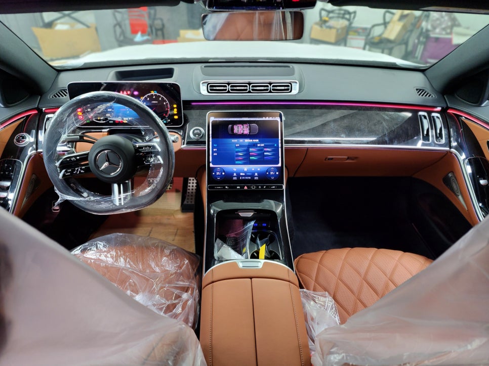 벤츠S500 - 액티브 엠비언트 !! S클래스 실내 인테리어 완성 !!