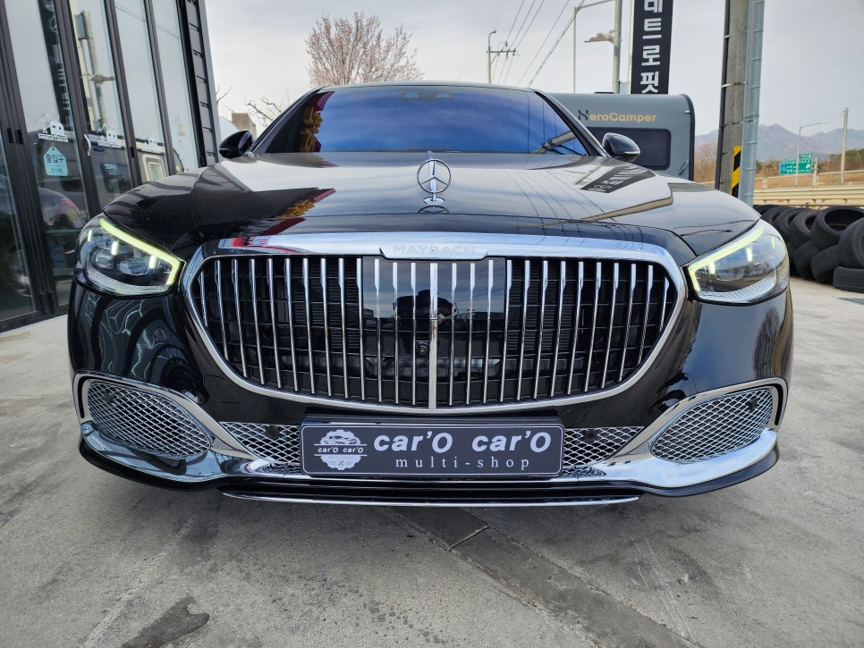 벤츠 S580 마이바흐 - 크롬 하단 몰딩 / 4D 부메스터 시공