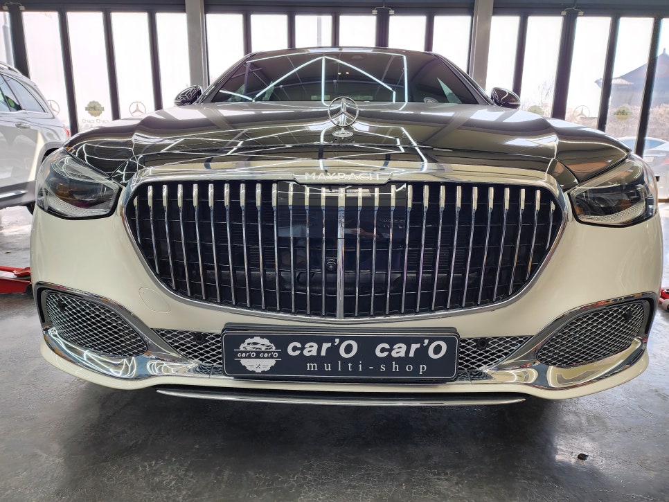 벤츠 S580 마이바흐 - S680 하단 크롬 몰딩으로 업그레이드!!