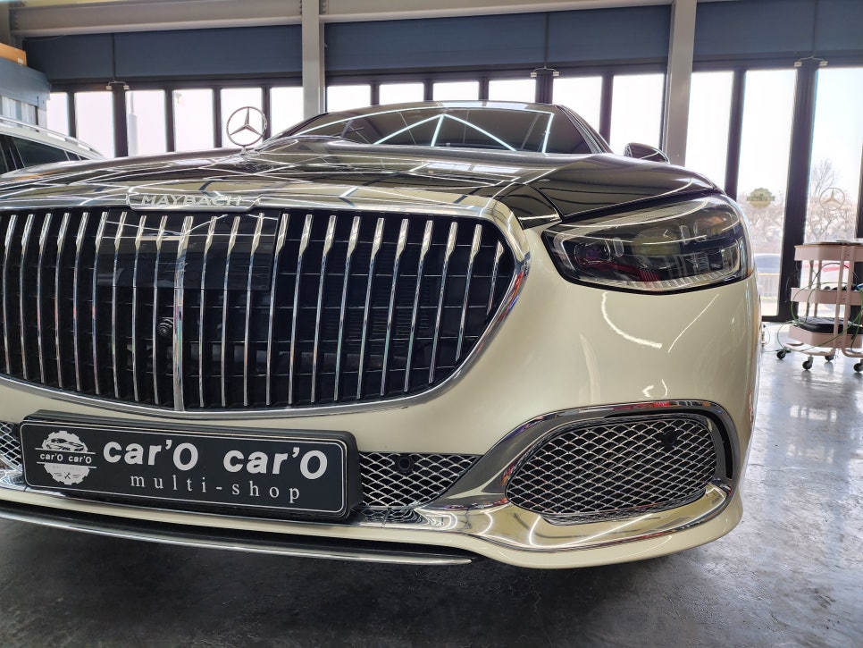 벤츠 S580 마이바흐 - S680 하단 크롬 몰딩으로 업그레이드!!