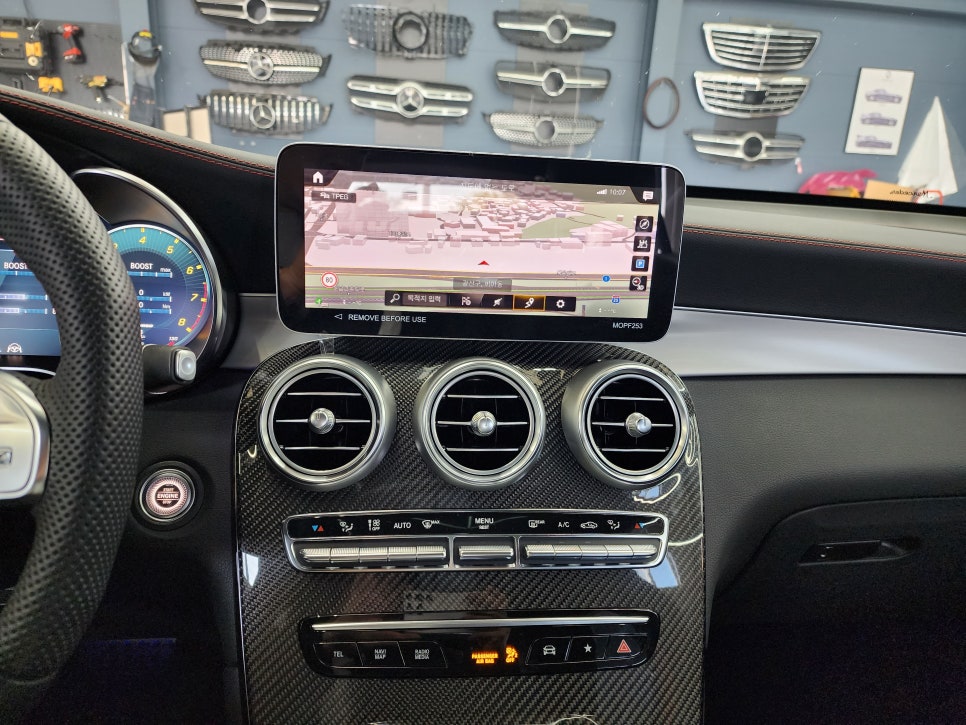 벤츠 GLC43amg - 송풍구 . 3d 부메스터 . 데시보드 엠비언트