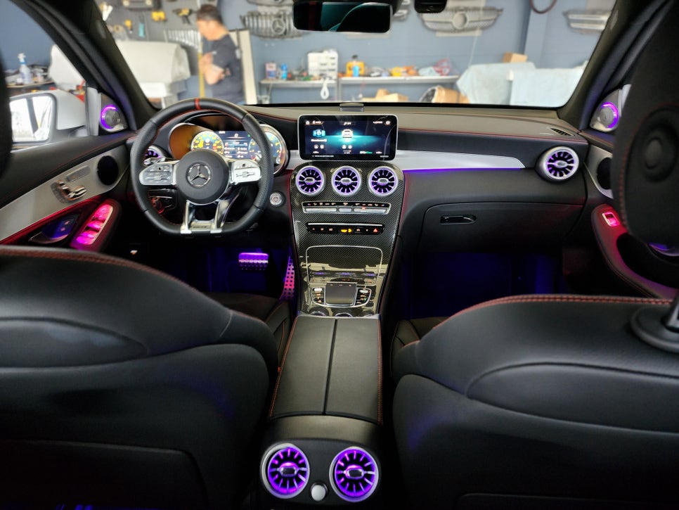 벤츠 GLC43amg - 송풍구 . 3d 부메스터 . 데시보드 엠비언트