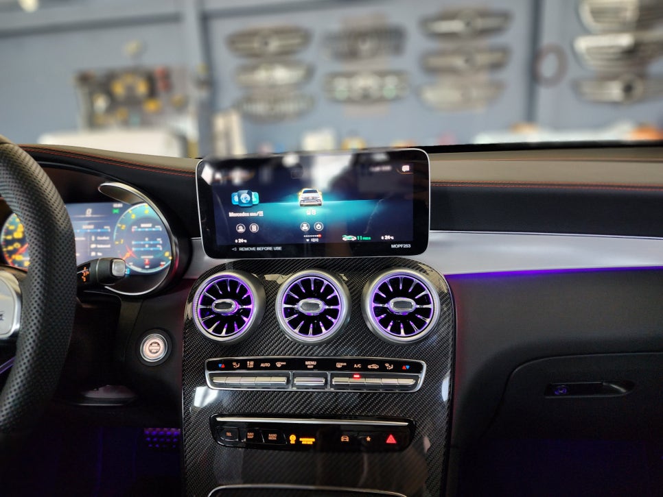 벤츠 GLC43amg - 송풍구 . 3d 부메스터 . 데시보드 엠비언트
