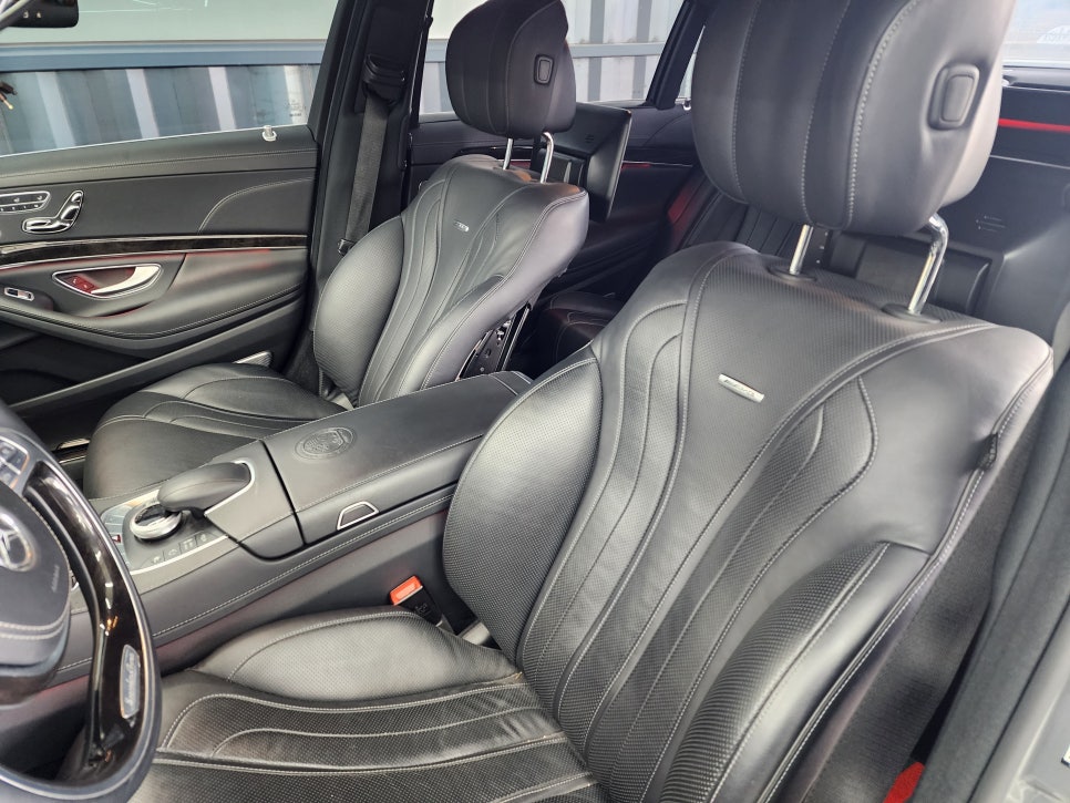 벤츠S63amg - 실내커스텀 가죽염색 베이지컬러로 변신 " 가죽 교체 없이 시트 꾸미기 !! "