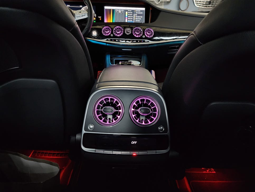 벤츠 S350d - 3d부메스터(하이클라스) & 송풍구엠비언트(애프터)