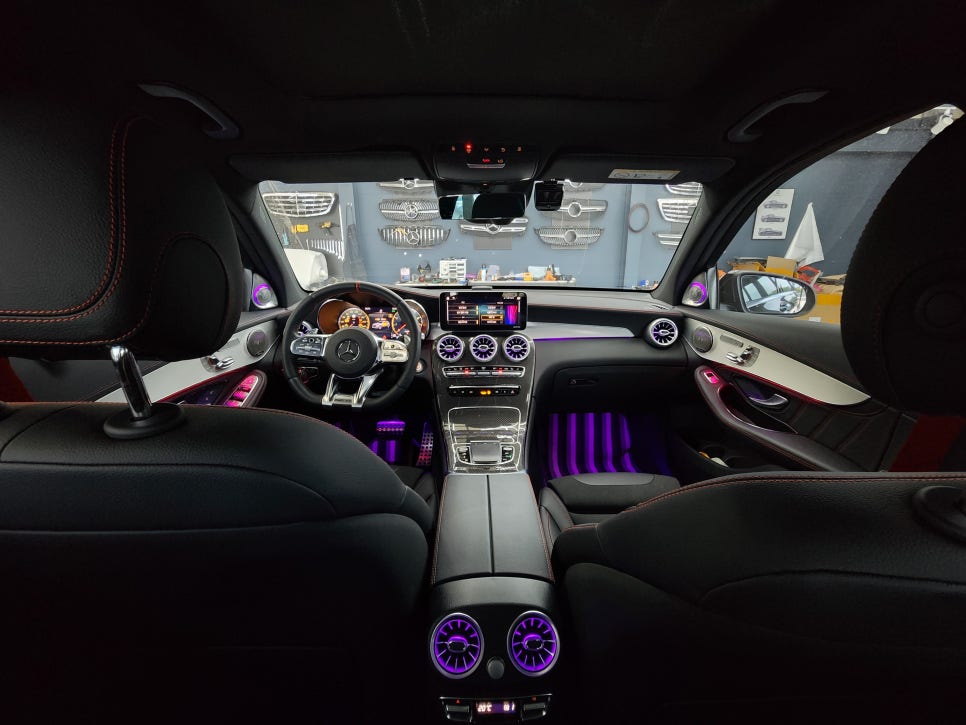 벤츠 Glc43amg - 송풍구, 3d부메스터, 데시보드 엠비언트