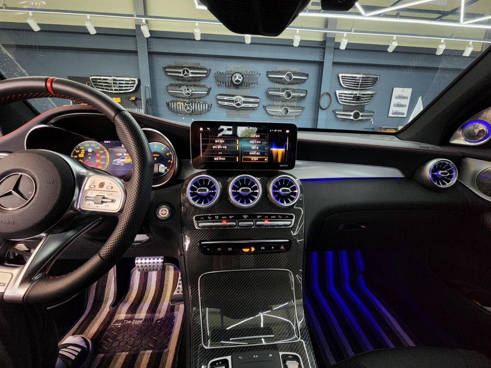 벤츠 Glc43amg - 송풍구, 3d부메스터, 데시보드 엠비언트