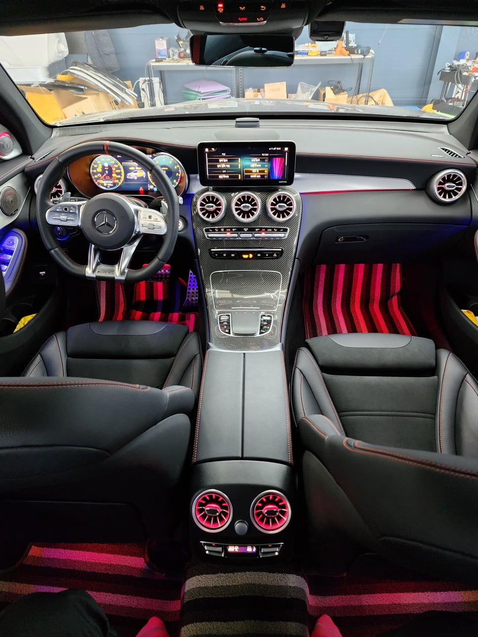 벤츠 Glc43amg - 송풍구, 3d부메스터, 데시보드 엠비언트