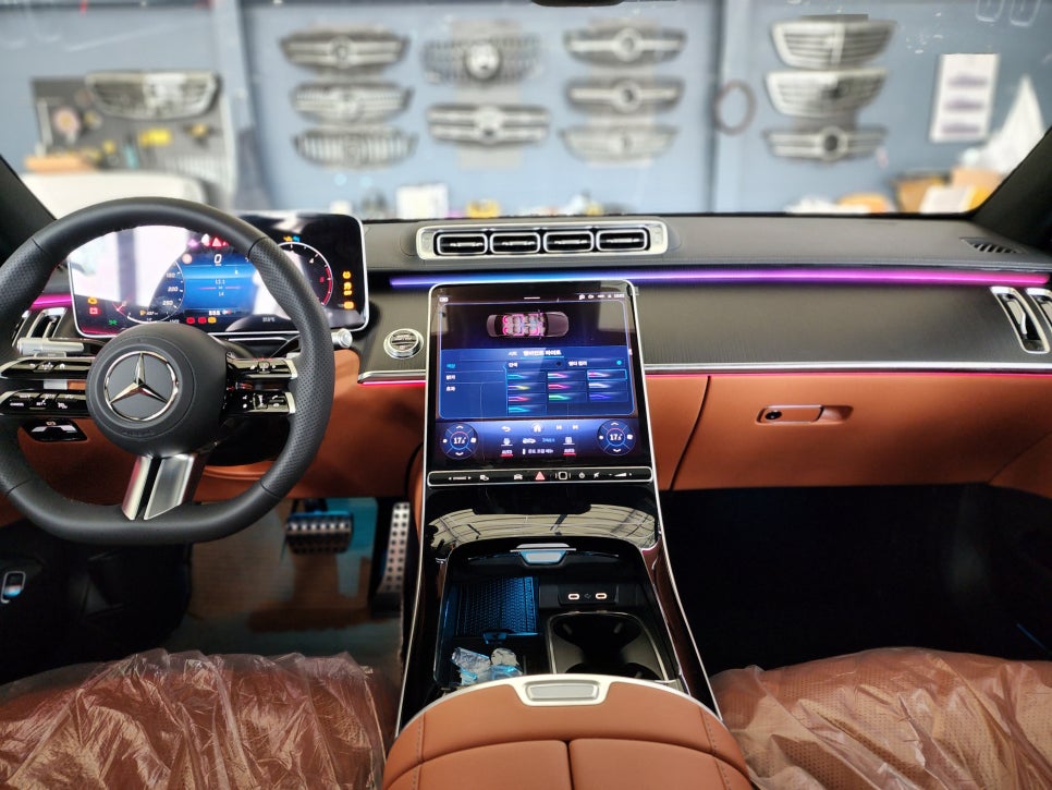 벤츠 S400d - 액티브 엠비언트 & 4D 부메스터 시공