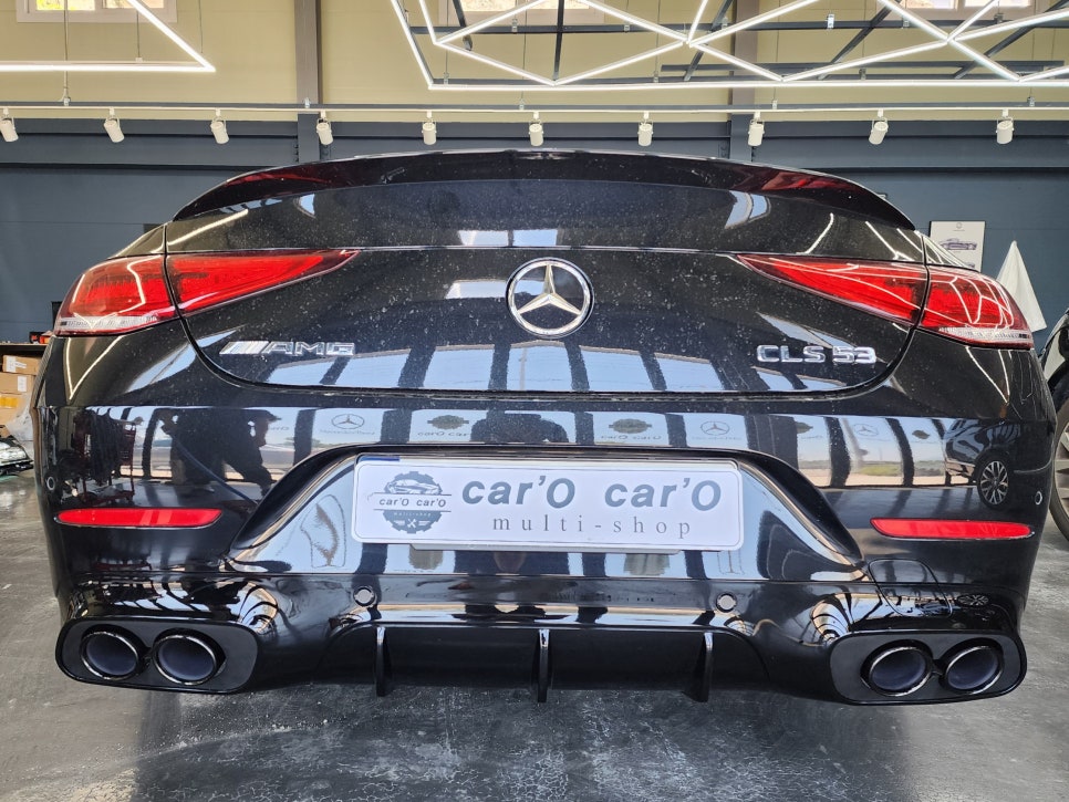 벤츠 Cls53amg - 디퓨저 & 듀얼머플러팁 / 월계수 도어스팟