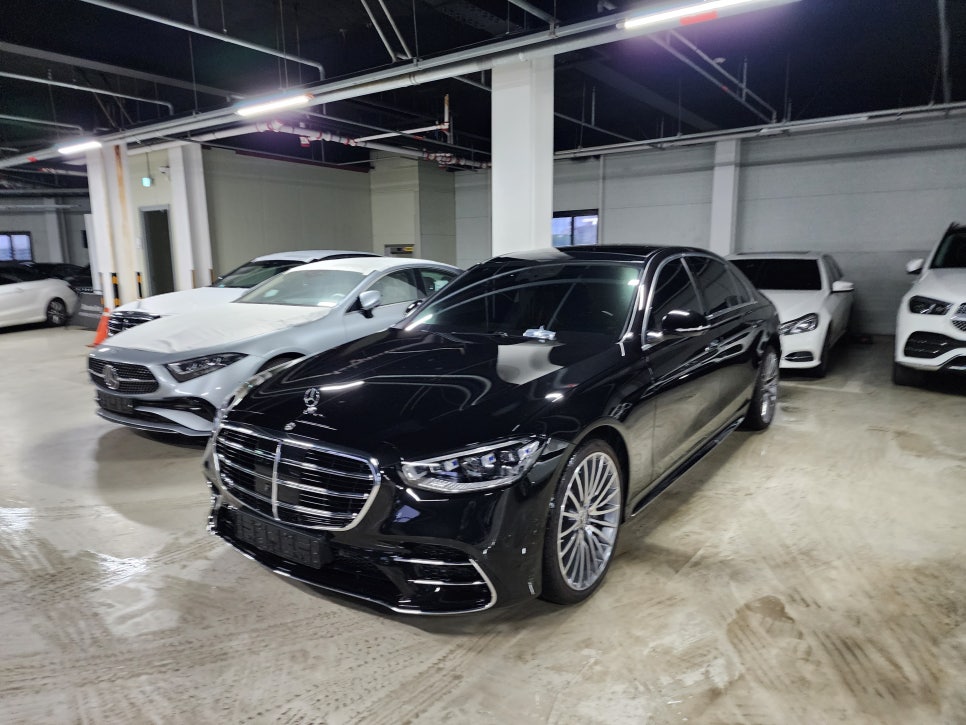 광주 벤츠 튜닝 ] 벤츠 S500 - 핸들교체 튜닝 w223 정품 우드핸들 시공으로 고급스러운 실내 분위기 만들기 !