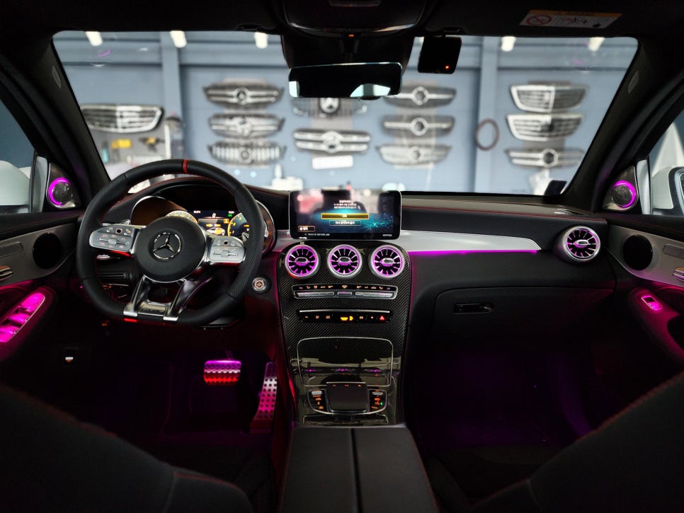 벤츠Glc43amg - 송풍구, 3d부메스터, 데시보드 엠비언트 3종셋트