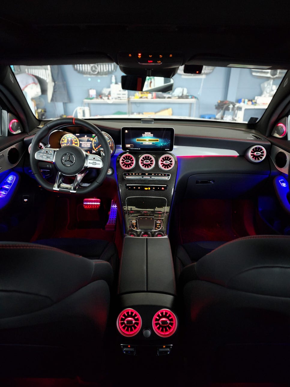 벤츠Glc43amg - 송풍구, 3d부메스터, 데시보드 엠비언트 3종셋트