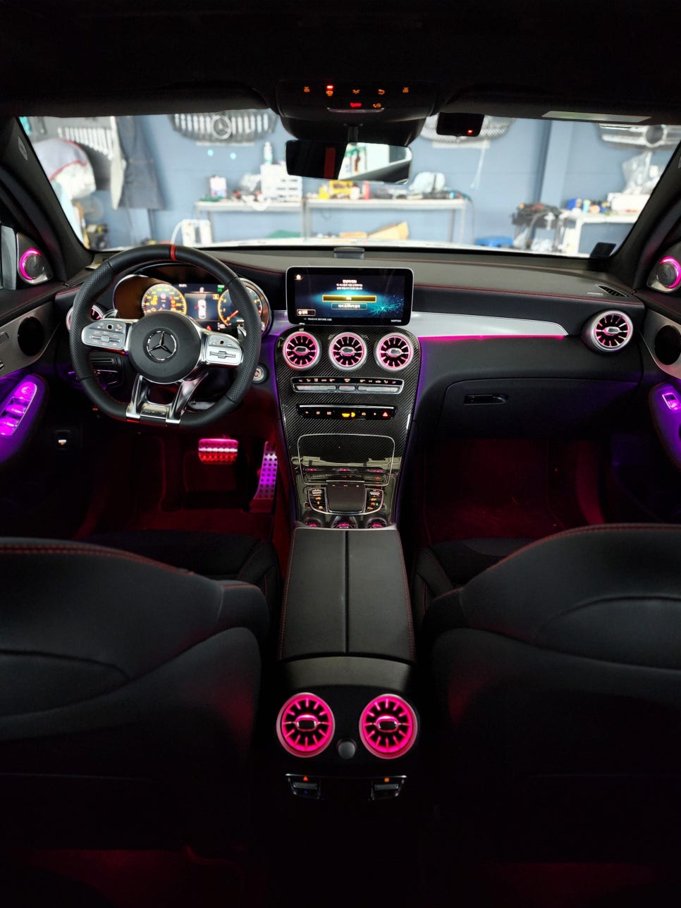 벤츠Glc43amg - 송풍구, 3d부메스터, 데시보드 엠비언트 3종셋트