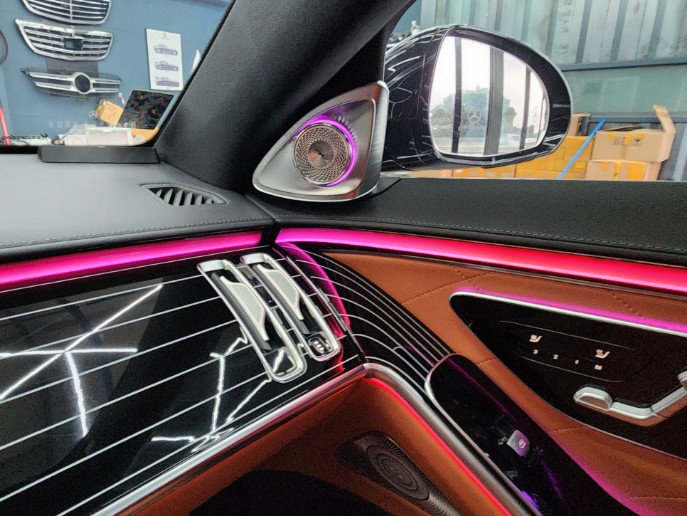 광주 벤츠레트로핏 카오카오 ] 벤츠 S400d - 피아노락커트림 " S클래스 실내 인테리어의 최고 강자 "