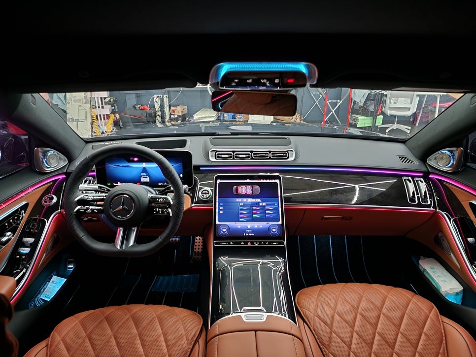 광주 액티브 엠비언트 ] 벤츠 S500 - 액티브엠비언트 & 4d부메스터 패키지 시공