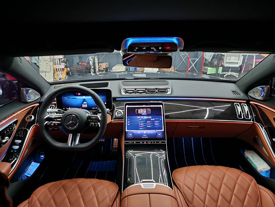 광주 액티브 엠비언트 ] 벤츠 S500 - 액티브엠비언트 & 4d부메스터 패키지 시공